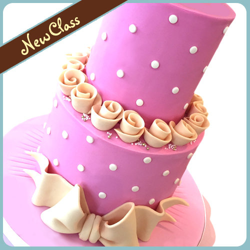 tiered cake, stacked cake, class, cake school, cake decorating, work shop, workshop, tutorial, scrumptious buns